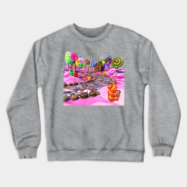Pink Candyland Crewneck Sweatshirt by BonniePhantasm